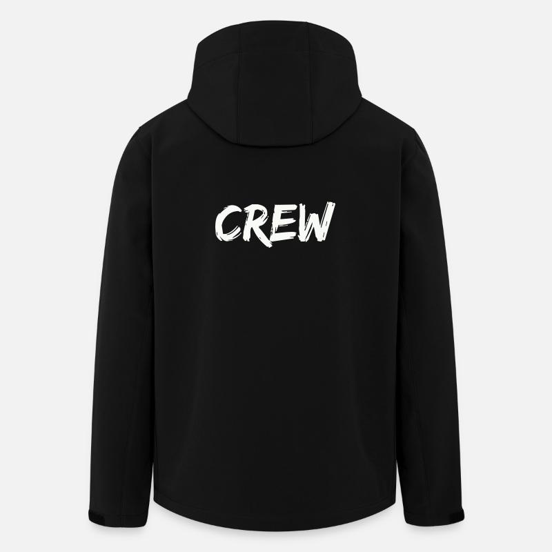 crew - Men’s Recycled Softshell Jacket by Stanley/Stella - black