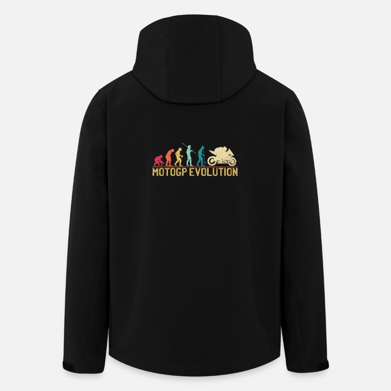 Motocross Evolution Silhouette Design - Recycelte Männer Softshell-Jacke von Stanley/Stella - Schwarz