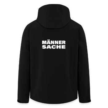 Entreprise pour hommes - Veste softshell homme en polyester recyclé Stanley/Stella - noir - Dos - AI Model Male 185 light (185cm)