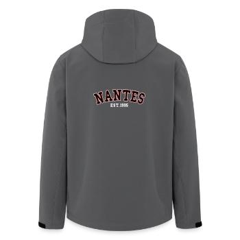Nantes gegründet 1995 - Recycelte Männer Softshell-Jacke von Stanley/Stella - Anthrazit - Hinten - AI Model Male 185 light (185cm)