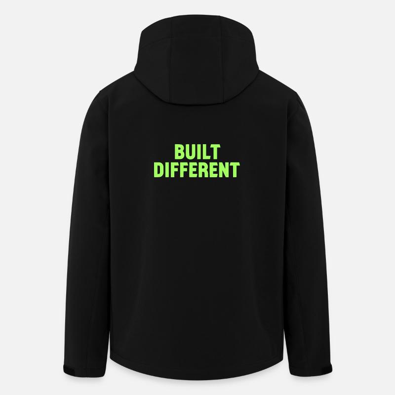 Built Different Neon Tee - Men’s Recycled Softshell Jacket by Stanley/Stella - black