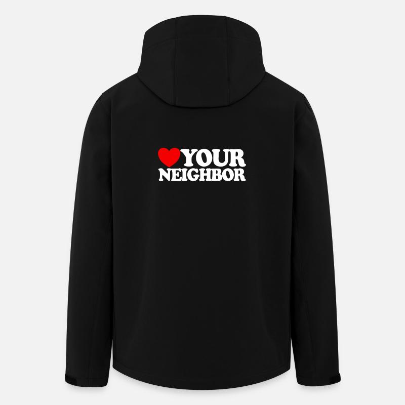 Nächstenliebe – Christlicher Glaube – Jesus - Recycelte Männer Softshell-Jacke von Stanley/Stella - Schwarz