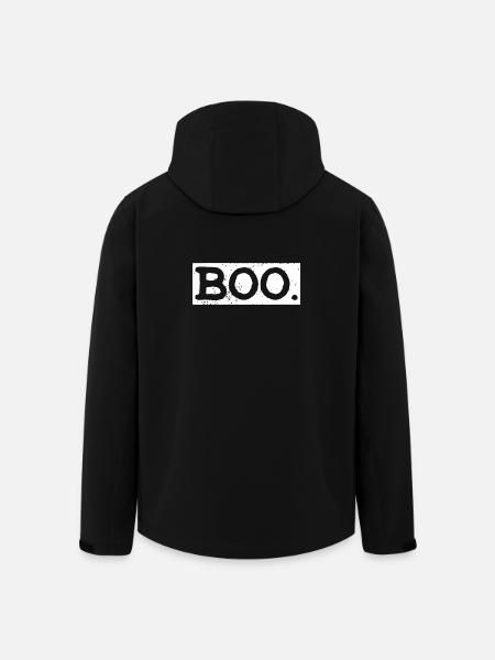 Boo Bold Halloween Typography - Men’s Recycled Softshell Jacket by Stanley/Stella - black