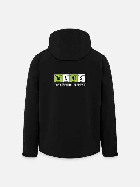 Tennis Essential Element Funny Chemistry - Men’s Recycled Softshell Jacket by Stanley/Stella - black
