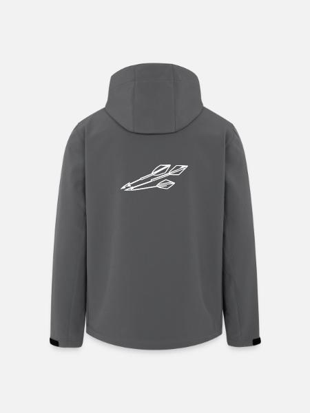 Arc et flèches - Veste softshell homme en polyester recyclé Stanley/Stella - noir
