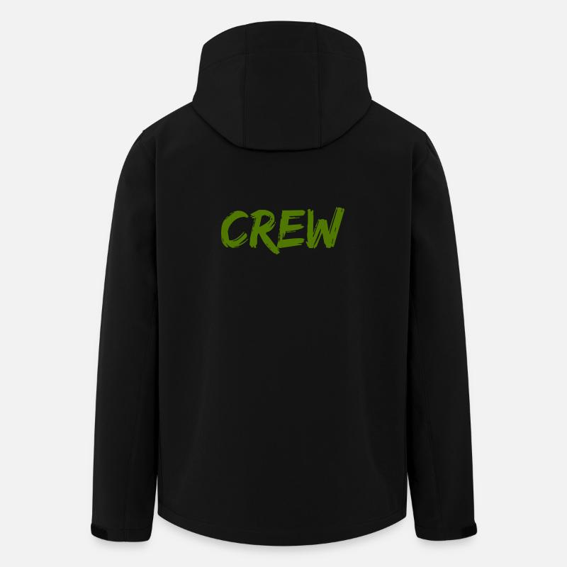 Crew - Men’s Recycled Softshell Jacket by Stanley/Stella - black