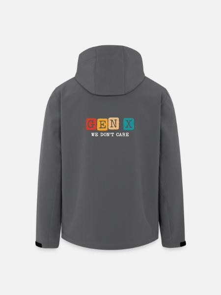gen x we don't care - Men’s Recycled Softshell Jacket by Stanley/Stella - black