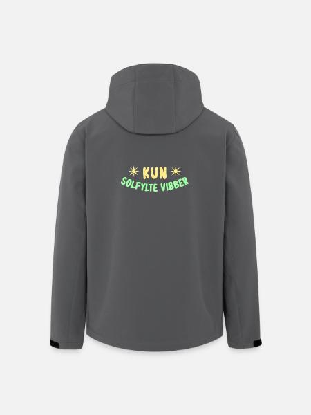 Que des ondes positives - Veste softshell homme en polyester recyclé Stanley/Stella - noir
