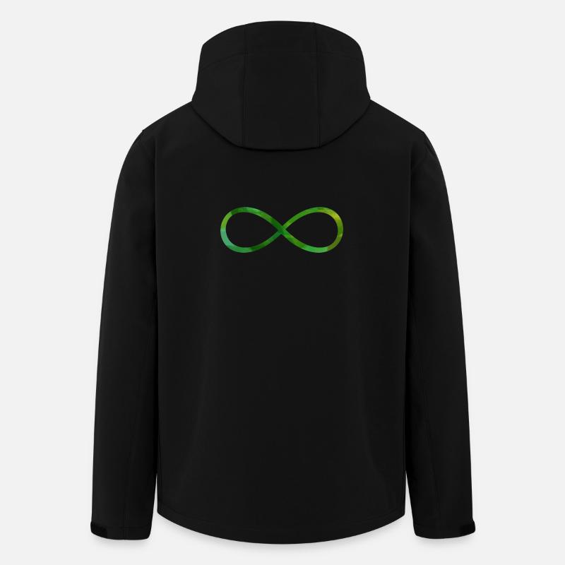 Infinity Symbol Symbol Character Infinite - Men’s Recycled Softshell Jacket by Stanley/Stella - black