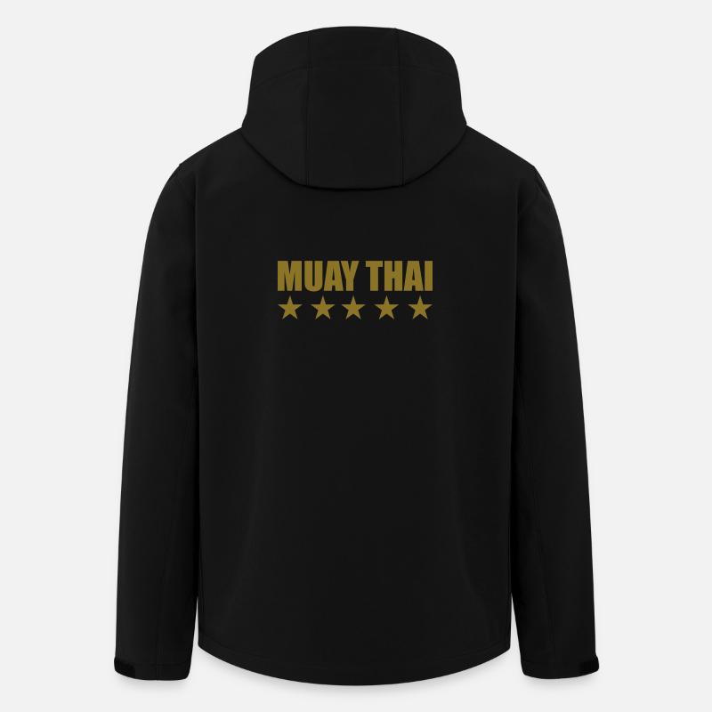 Muay Thai - Recycelte Männer Softshell-Jacke von Stanley/Stella - Schwarz