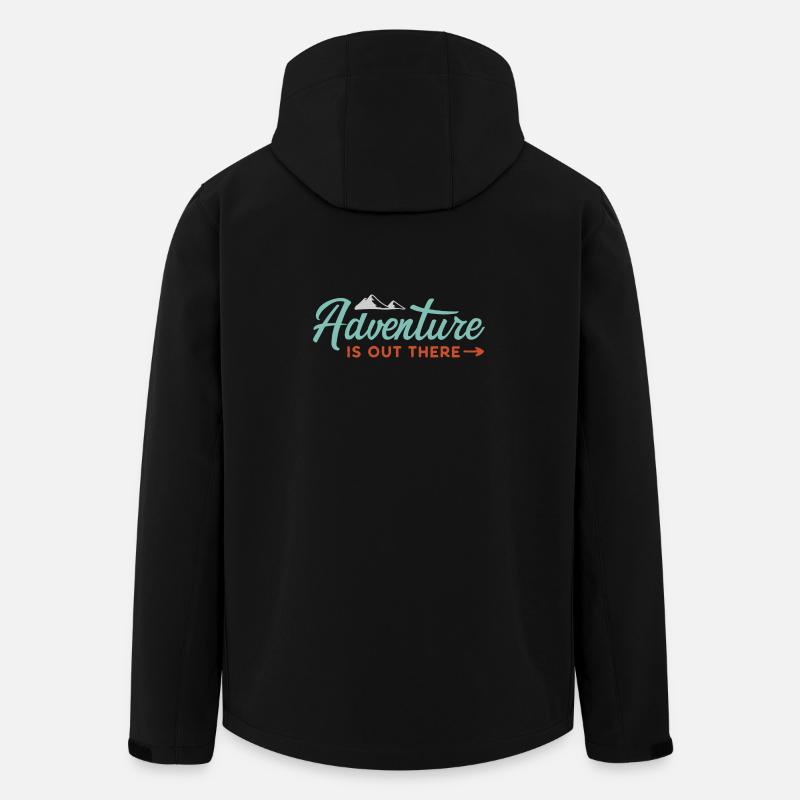 Adventure is Out There - Men’s Recycled Softshell Jacket by Stanley/Stella - black