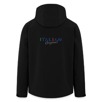 Italian Original - Veste softshell homme en polyester recyclé Stanley/Stella - noir - Dos - AI Model Male 185 light (185cm)