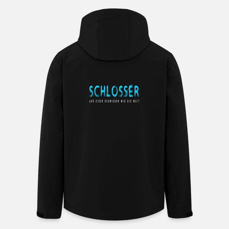 Schlosser Handwerker Design - Recycelte Männer Softshell-Jacke von Stanley/Stella - Schwarz