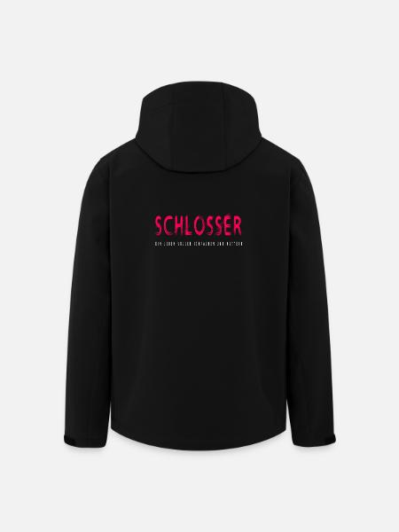 Schlosser Handwerker Design - Recycelte Männer Softshell-Jacke von Stanley/Stella - Schwarz