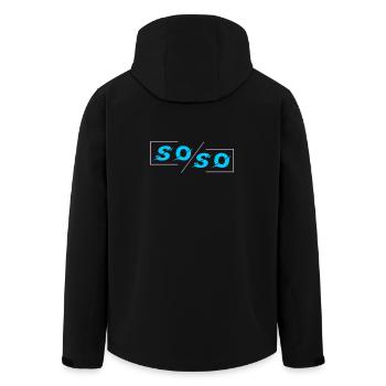 Soso - Veste softshell homme en polyester recyclé Stanley/Stella - noir - Dos - AI Model Male 185 light (185cm)