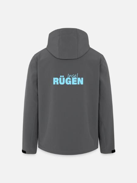 INSEL RÜGEN - Recycelte Männer Softshell-Jacke von Stanley/Stella - Schwarz