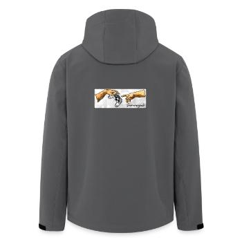 Gamerangelo - Recycelte Männer Softshell-Jacke von Stanley/Stella - Anthrazit - Hinten - AI Model Male 185 light (185cm)