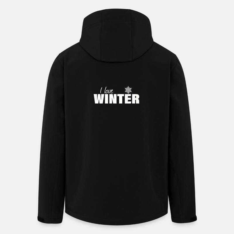 J’adore l’hiver - Veste softshell homme en polyester recyclé Stanley/Stella - noir