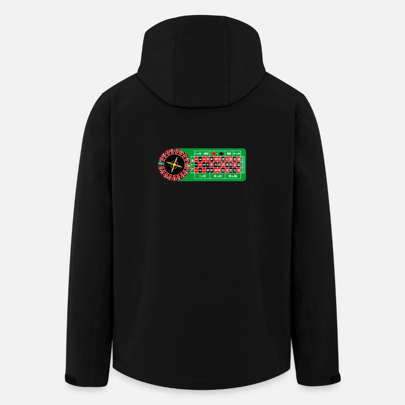 Roulette Casino - Recycelte Männer Softshell-Jacke von Stanley/Stella - Schwarz