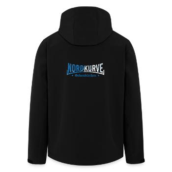 Gelsenkirchen Nordkurve Schalke - Recycelte Männer Softshell-Jacke von Stanley/Stella - Schwarz - Hinten - AI Model Male 185 light (185cm)