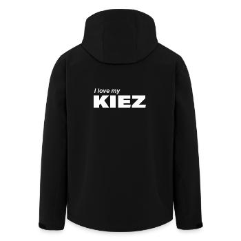 J’ADORE MON KIEZ - Veste softshell homme en polyester recyclé Stanley/Stella - noir - Dos - AI Model Male 185 light (185cm)