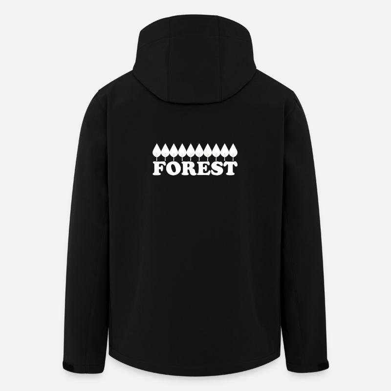 FORÊT - Veste softshell homme en polyester recyclé Stanley/Stella - noir