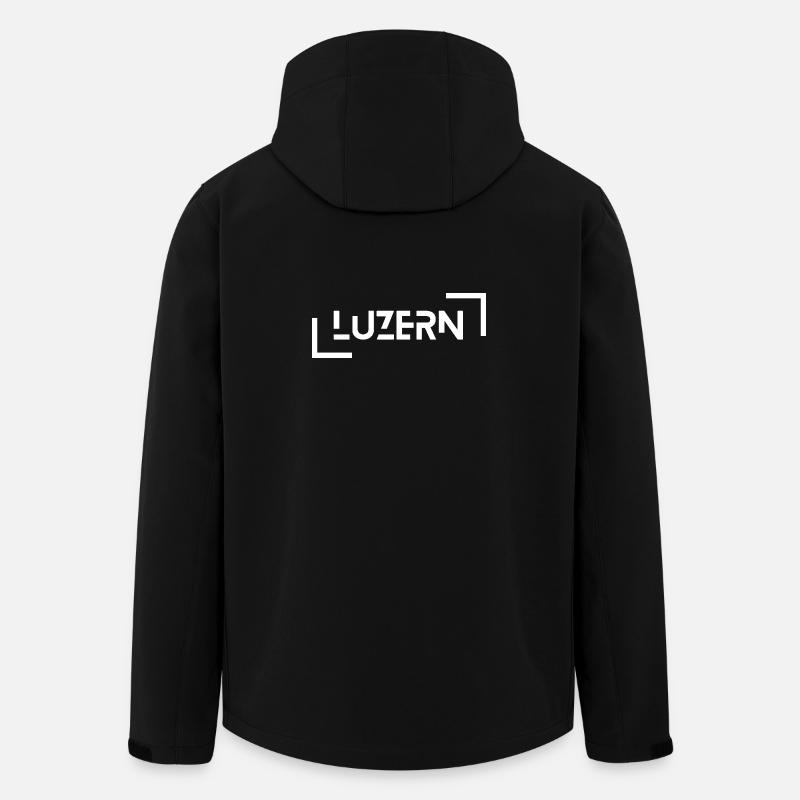 Luzern - Recycelte Männer Softshell-Jacke von Stanley/Stella - Schwarz