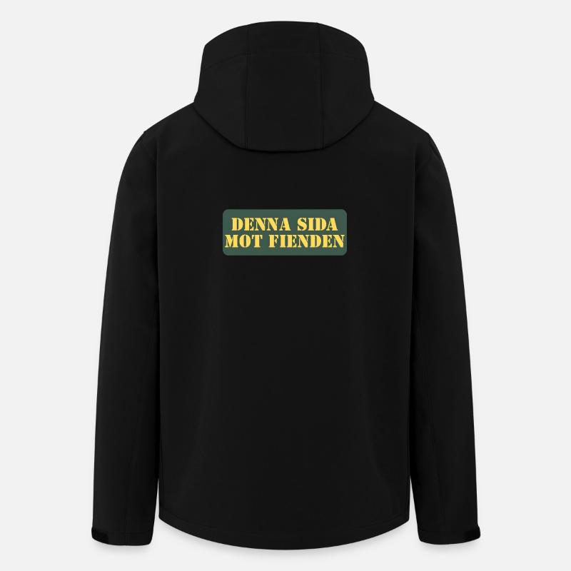 Diese Seite gegen den Feind - Recycelte Männer Softshell-Jacke von Stanley/Stella - Schwarz