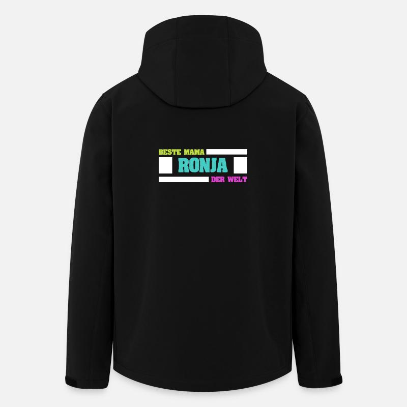 Mutter Ronja - Recycelte Männer Softshell-Jacke von Stanley/Stella - Schwarz
