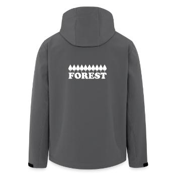 Forêt - Veste softshell homme en polyester recyclé Stanley/Stella - charbon - Dos - AI Model Male 185 light (185cm)