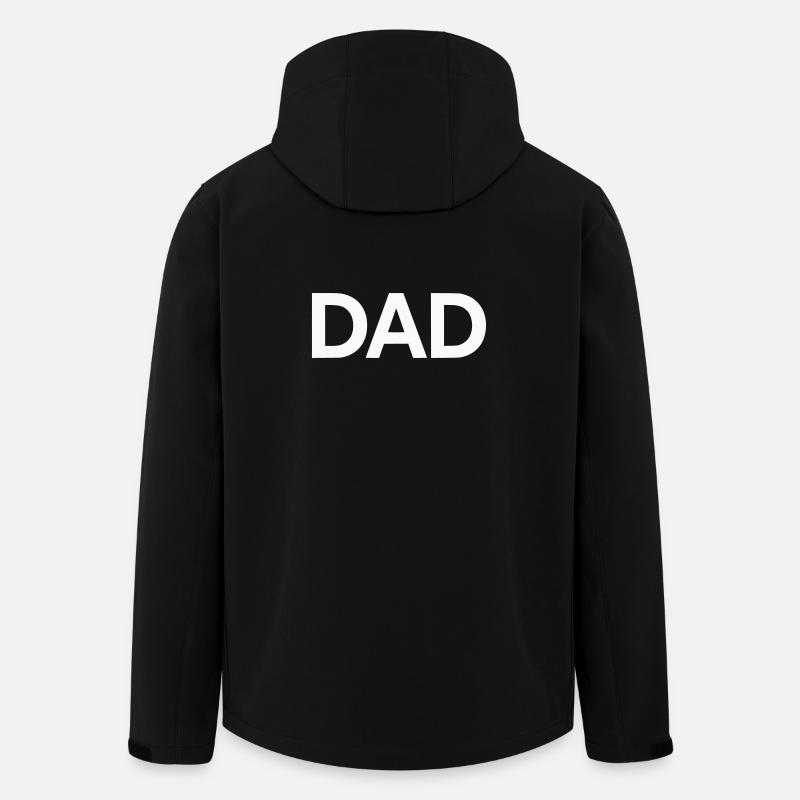 Papa - Papa - Père - Veste softshell homme en polyester recyclé Stanley/Stella - noir