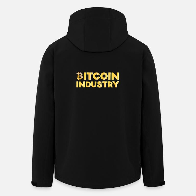 Bitcoin Industry - Men’s Recycled Softshell Jacket by Stanley/Stella - black