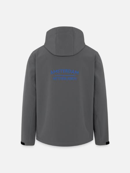 Textdesign Amsterdam – Pays-Bas - Veste softshell homme en polyester recyclé Stanley/Stella - noir