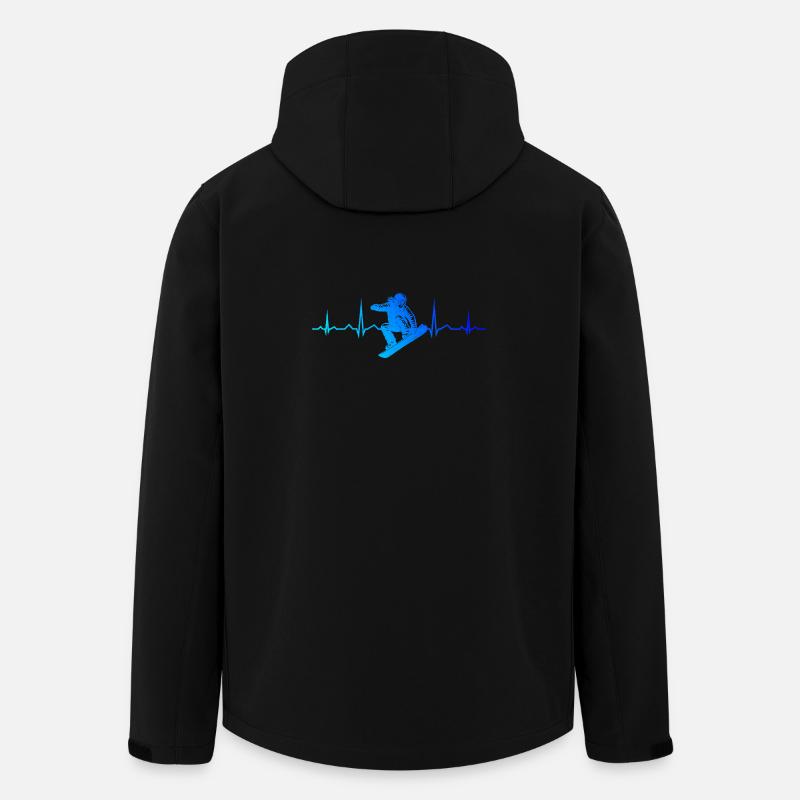 Snowboard artwork for your outfit - Men’s Recycled Softshell Jacket by Stanley/Stella - black