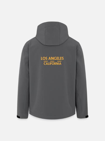 Los Angeles California - Men’s Recycled Softshell Jacket by Stanley/Stella - black