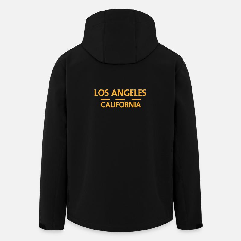 Los Angeles, Kalifornien - Recycelte Männer Softshell-Jacke von Stanley/Stella - Schwarz