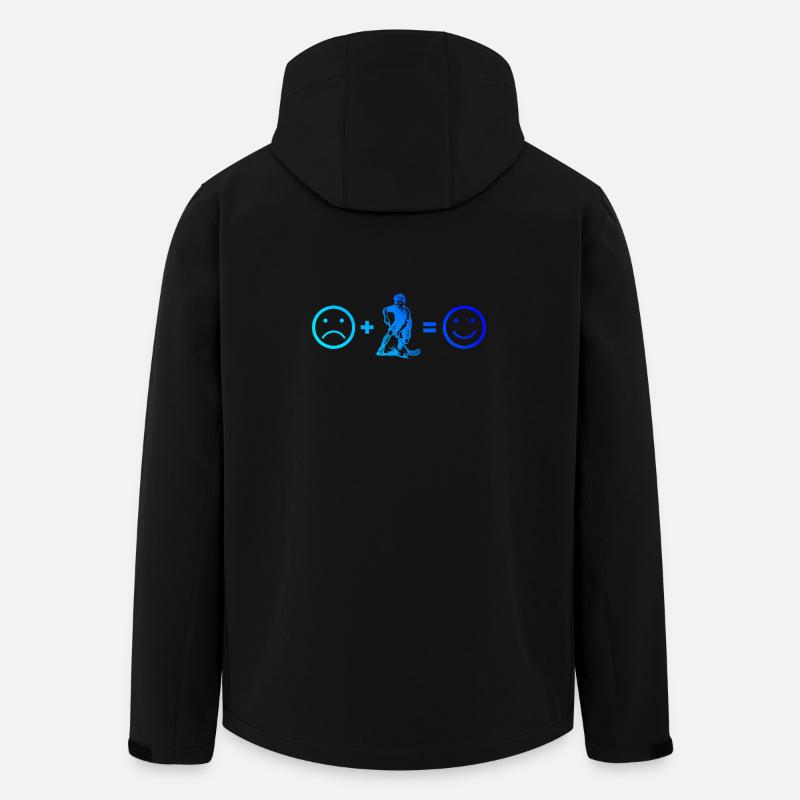 Modernes Floorball Artwork - Recycelte Männer Softshell-Jacke von Stanley/Stella - Schwarz