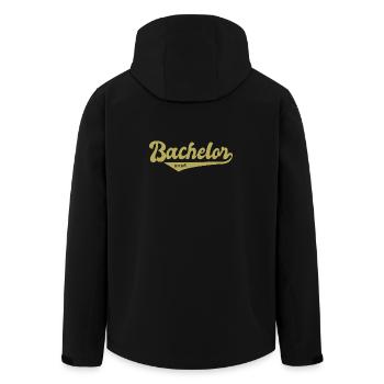 Bachelor 2026 Abschluss Promotion Sponsion - Recycelte Männer Softshell-Jacke von Stanley/Stella - Schwarz - Hinten - AI Model Male 185 light (185cm)