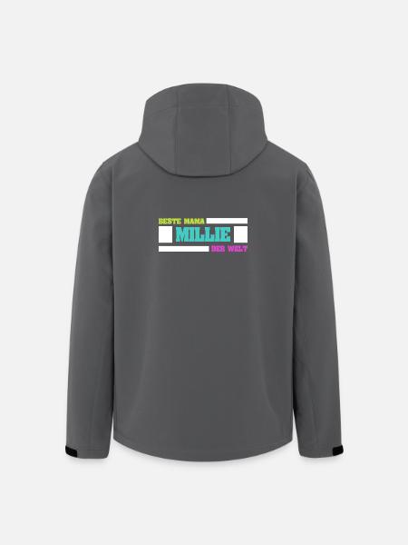 Mère Millie - Veste softshell homme en polyester recyclé Stanley/Stella - noir
