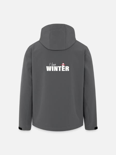 J’adore l’hiver - Veste softshell homme en polyester recyclé Stanley/Stella - noir