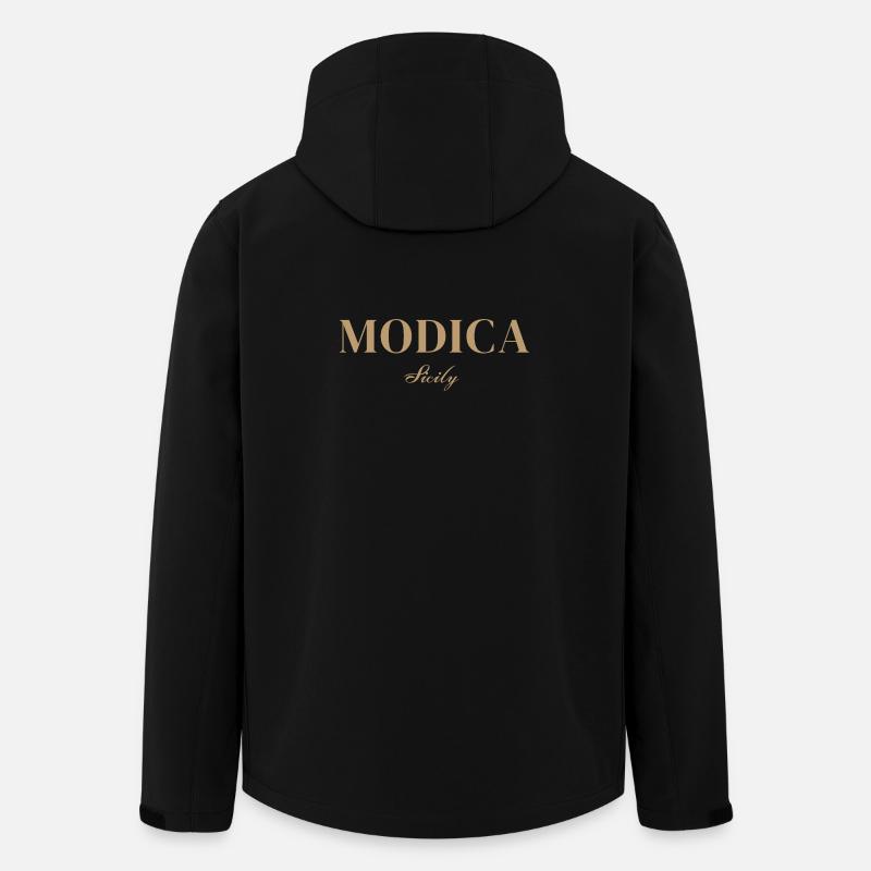 Modica Sicily - Men’s Recycled Softshell Jacket by Stanley/Stella - black