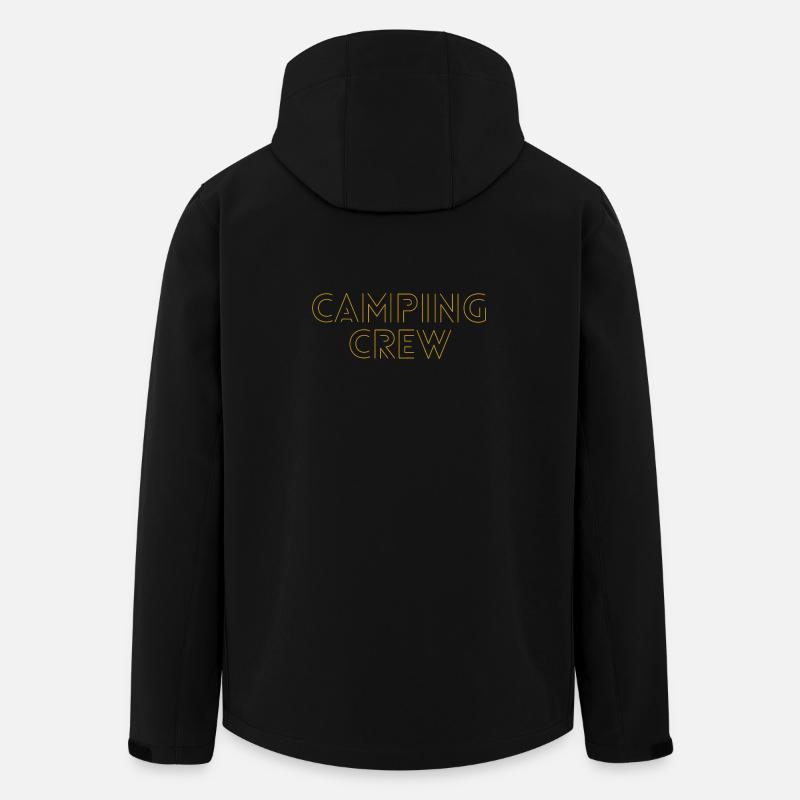 Équipe de camping - Veste softshell homme en polyester recyclé Stanley/Stella - noir