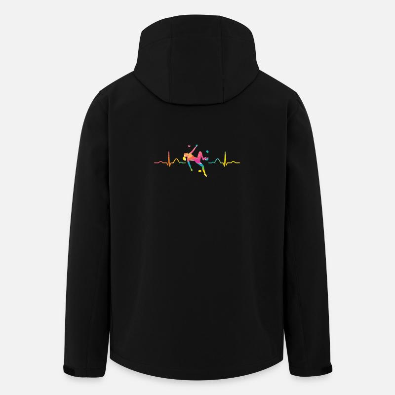 Boulderer Herzschlag Boulder Bouldern - Recycelte Männer Softshell-Jacke von Stanley/Stella - Schwarz