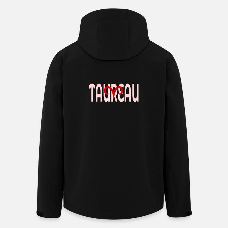 Taureau Mars Avril - Veste softshell homme en polyester recyclé Stanley/Stella - noir