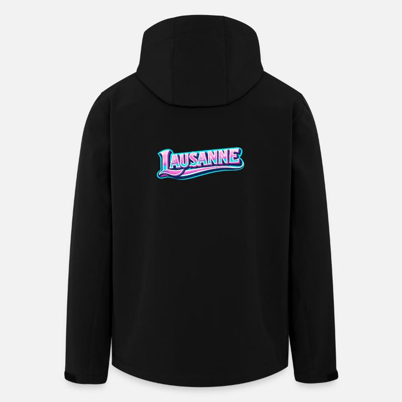 Lausanne - Veste softshell homme en polyester recyclé Stanley/Stella - noir