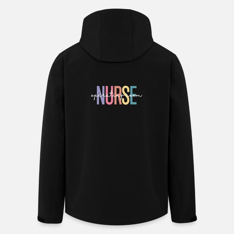 Nurse OR Gradient Letter Design - Recycelte Männer Softshell-Jacke von Stanley/Stella - Schwarz