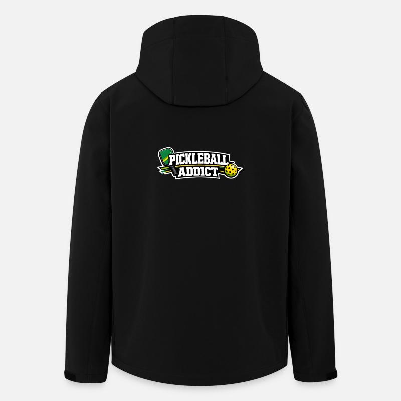 Pickleball Addict Logo - Veste softshell homme en polyester recyclé Stanley/Stella - noir