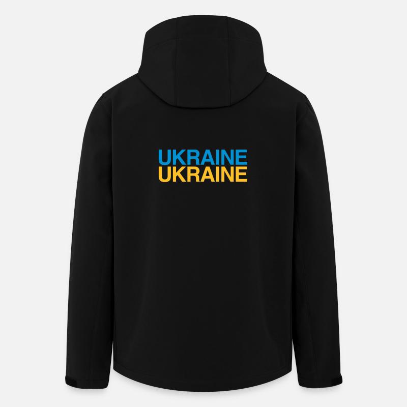 UKRAINE Ukrainische Flagge - Recycelte Männer Softshell-Jacke von Stanley/Stella - Schwarz