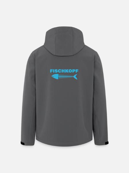 FISCHKOPF - Recycelte Männer Softshell-Jacke von Stanley/Stella - Schwarz