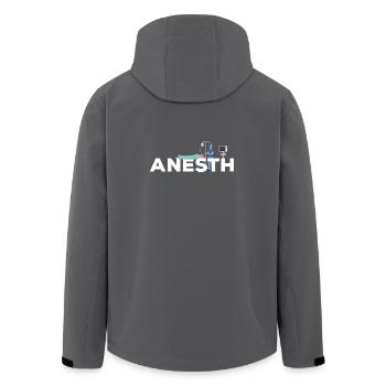 Anesth Gift Doctor Iade Nurse anesthetist - Men’s Recycled Softshell Jacket by Stanley/Stella - anthracite - Back - AI Model Male 185 light (185cm)
